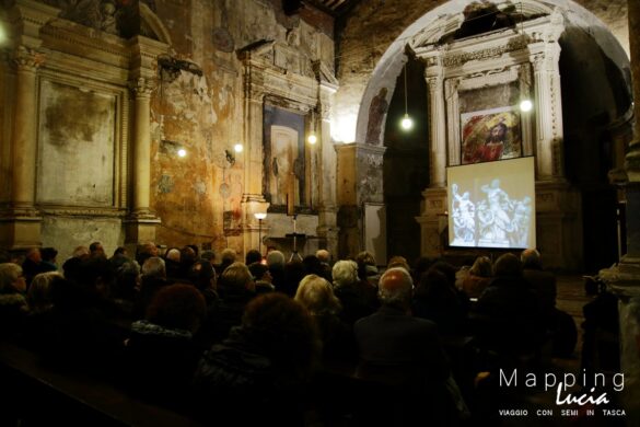 Conferenza sui restauri di san Michele Arcangelo a Formello PhotoCredit Emanuela Gizzi Mapping Lucia
